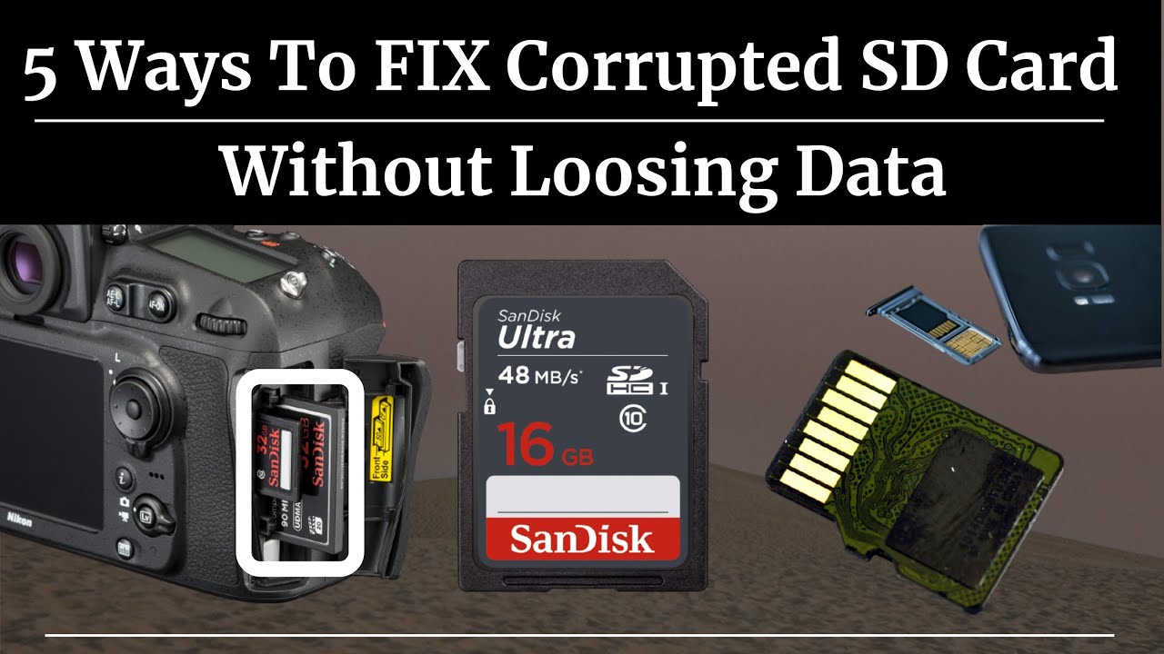 How To Fix Corrupted Sd Card Without Losing Data High Speed Memory Card